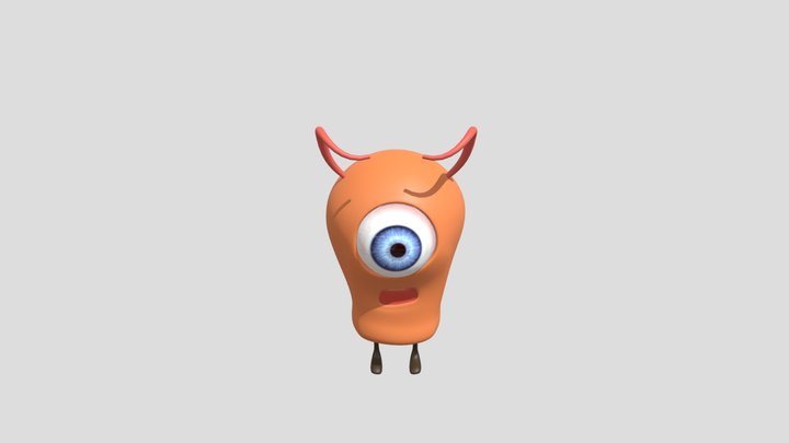 CUTE MONSTER inspired by monsters inc 3D Model