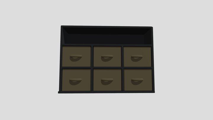 Black box shelves 3D Model