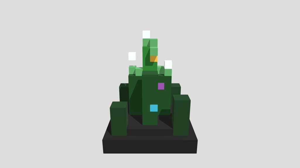 Tall Enchanted Grass - Voxel 32x32 (Animated)