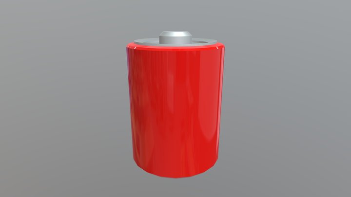 Simple Battery 3D Model