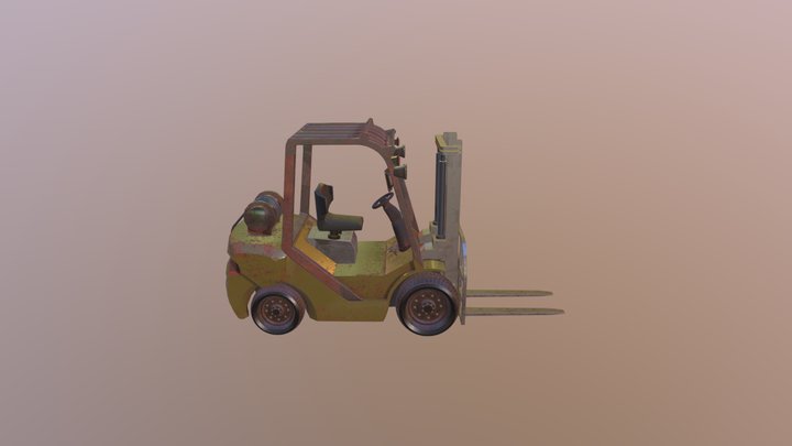 Forklift 3D Model
