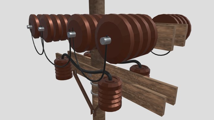 Electricity Pole 3D Model