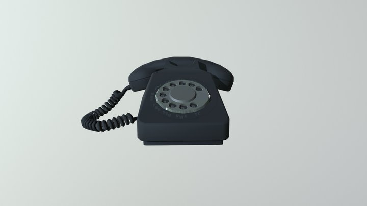 SFM Telephone 3D Model