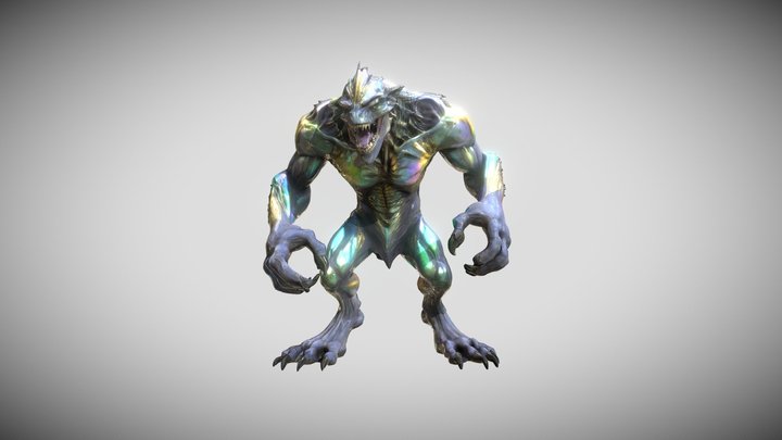 Iridiscian Beast - Ufosh CC0 3D Model