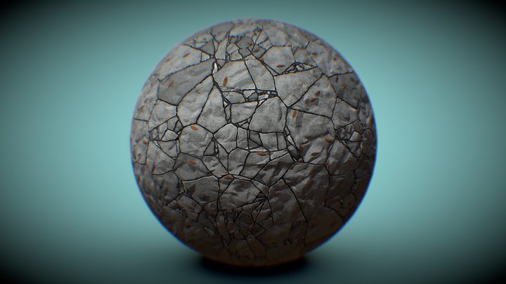 Damaged Stone Ground | Tile Texture – Modello 3D gratuito STL