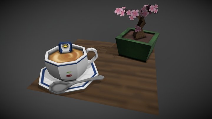 🅱enguin Cawfee 3D Model