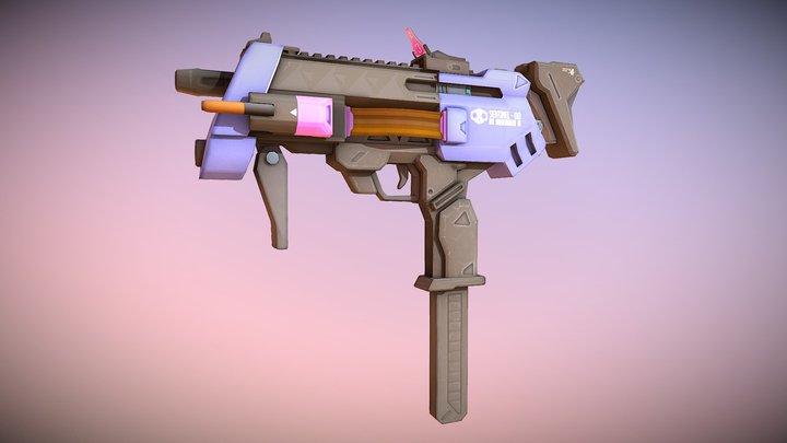 Mobile Spec Sombra Weapon 3D Model