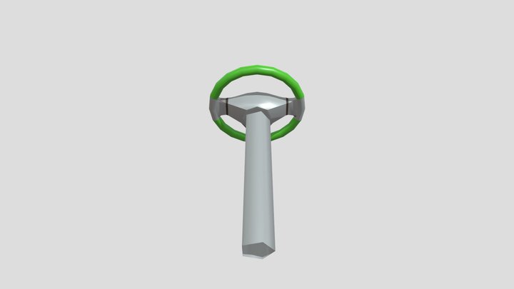 Duet Car Steering Wheel 3D Model