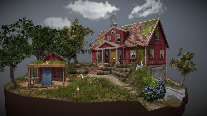 DAE Diorama - Grandsma's house 3D Model