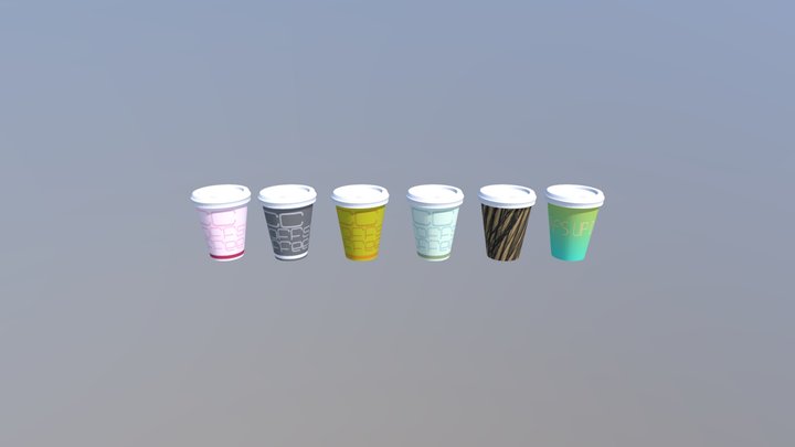 Coffee Cups 3D Model