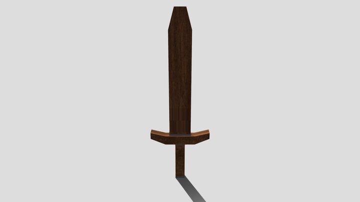 Childs_Wooden_Sword 3D Model
