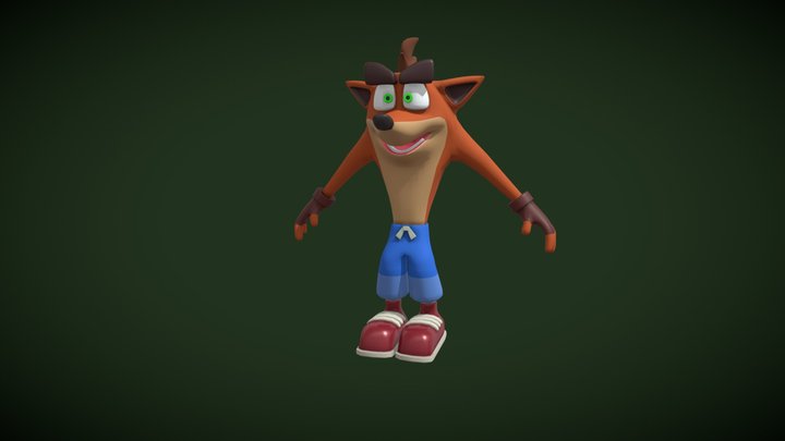 Crash Bandicoot 3D Model