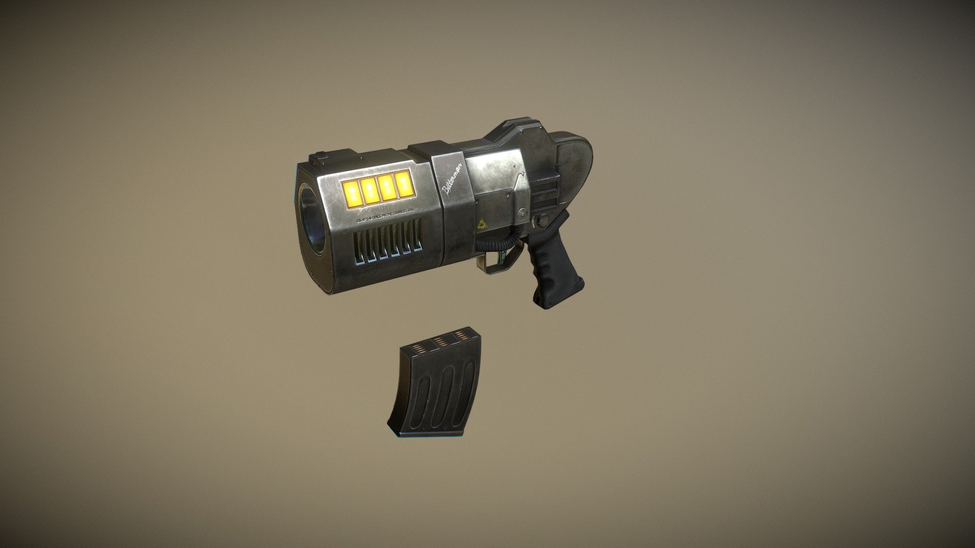 Quake II Blaster - 3D model by Fresherator [90eff3c] - Sketchfab