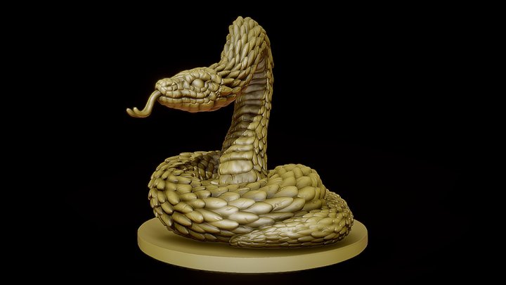 Giant Snake 3D Model