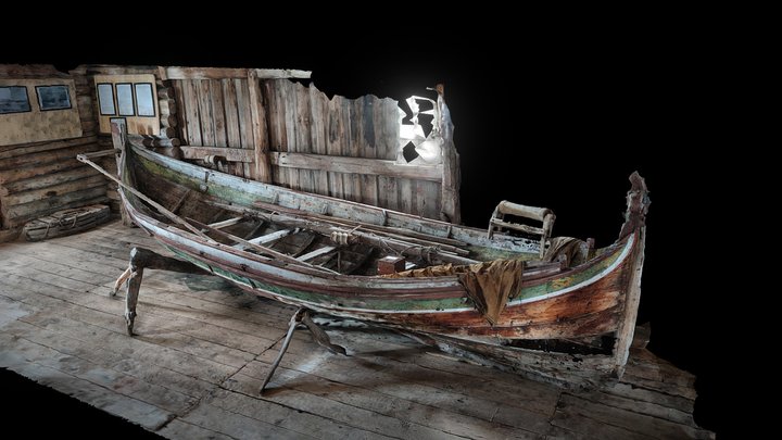 Korsnes museum, Norwegian 18th century boat