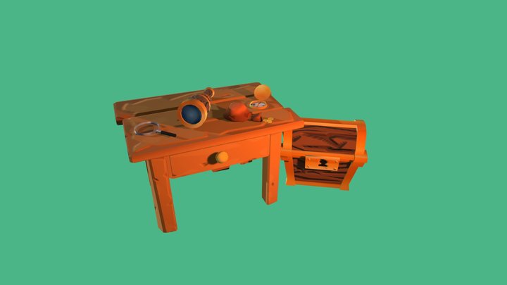 Adventure Prop Set 3D Model