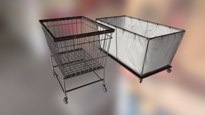 Laundry carts 3D Model