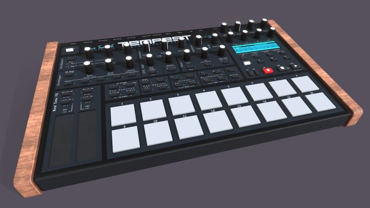 DSI Tempest - Drum Machine 3D Model