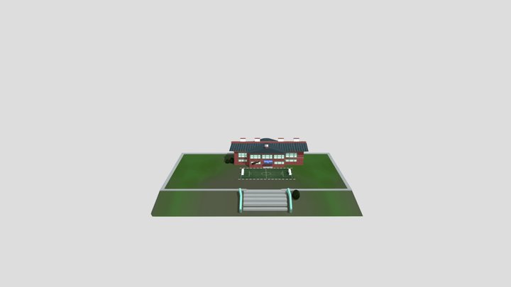 Школа из Барбоскиных ремейк 3D Model