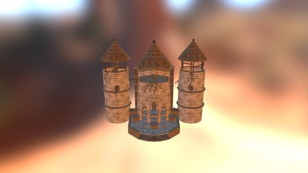 Temple 001 3D Model