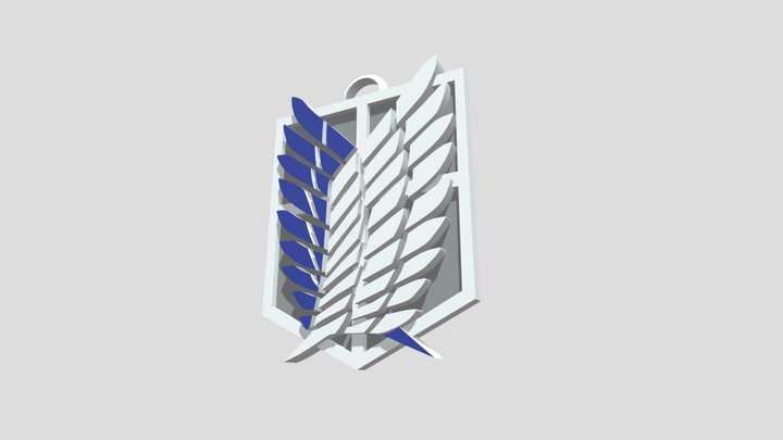 Pendant "Attack on Titan" 3D Model