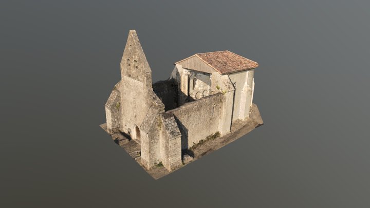 Eglise Saint Sabin XIeme siècle 3D Model