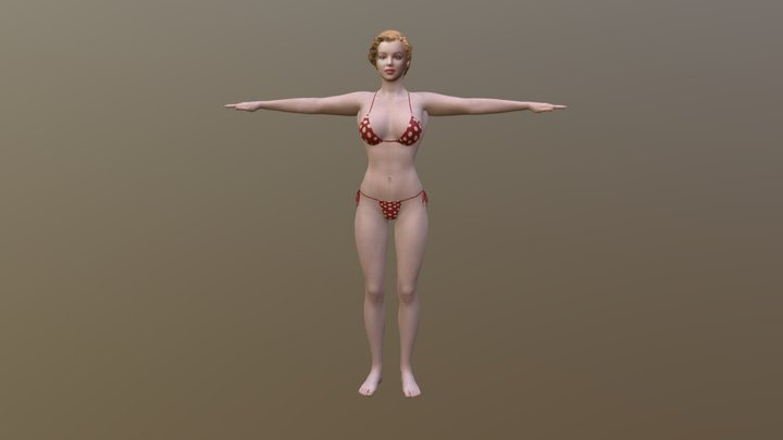 Marilyn Monroe 2024 redo 3D Model