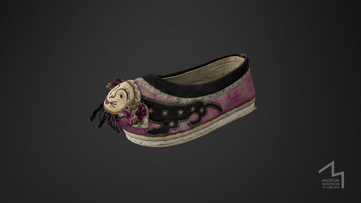 Pantofelek chiński 3D Model