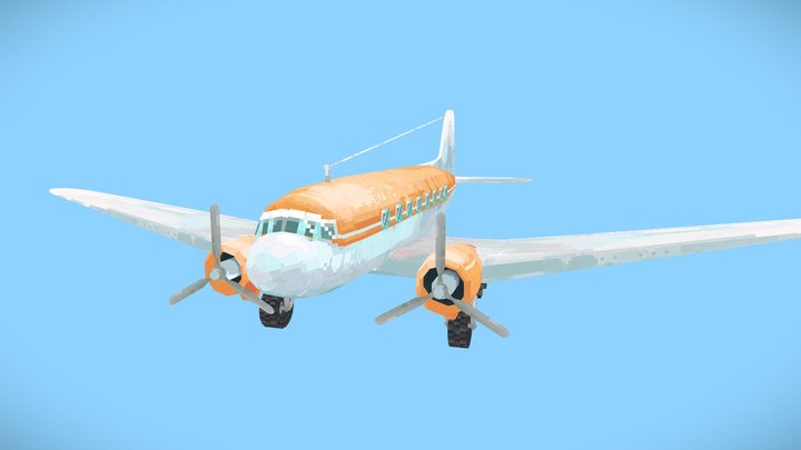 Douglas DC 3 3D Model