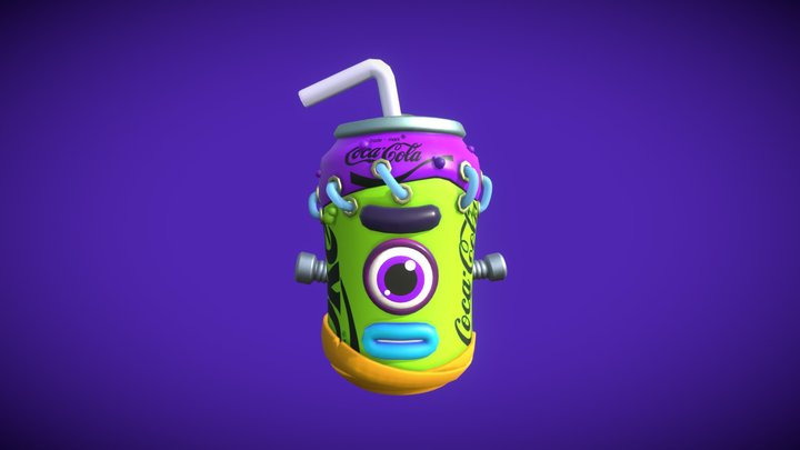 Monster Cola Can 3D Model