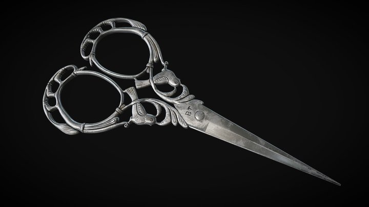 Vintage Scissors 3D Model