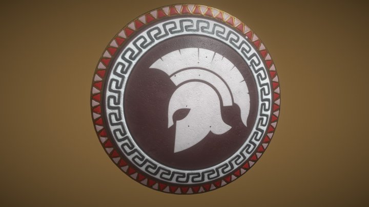 Greek Shield – Modelo 3D gratuito STL