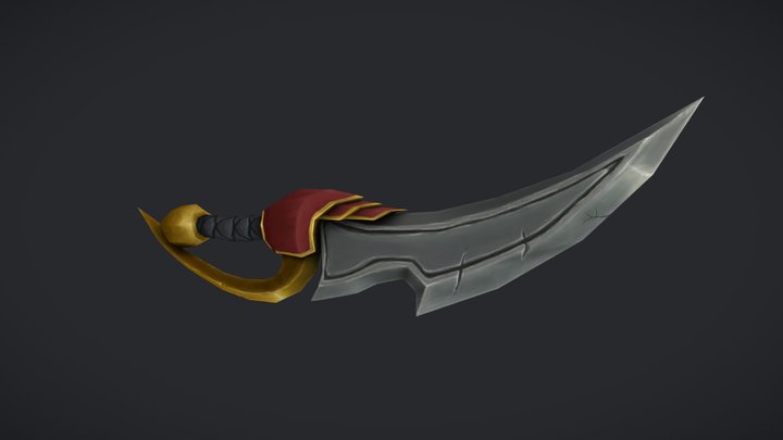 WoW Style Weapon 3D Model
