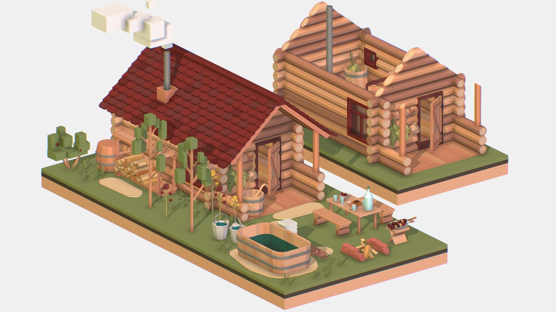 Деревни 3d. Isometric House 3d model. 3д модель деревни. Баня 3d модель. 3д макет бани.