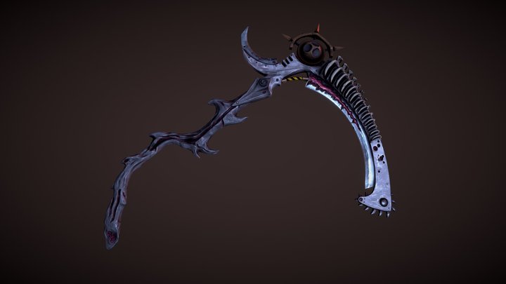 "Silence" Mortarion's Scythe 3D Model
