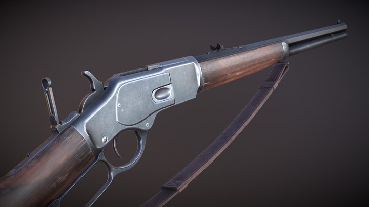 .44 Winchester 1873 Custom 3D Model