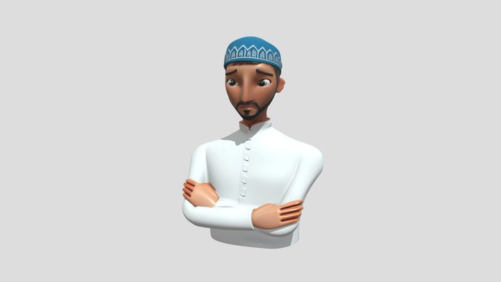 Muslim Man – High-Quality 3D Character Model 3D Model