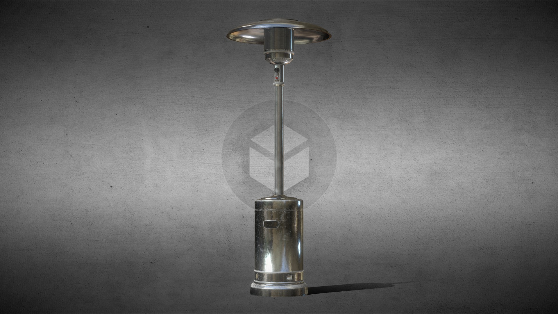 3D model Outdoor Heater - This is a 3D model of the Outdoor Heater. The 3D model is about a light bulb with a light bulb.