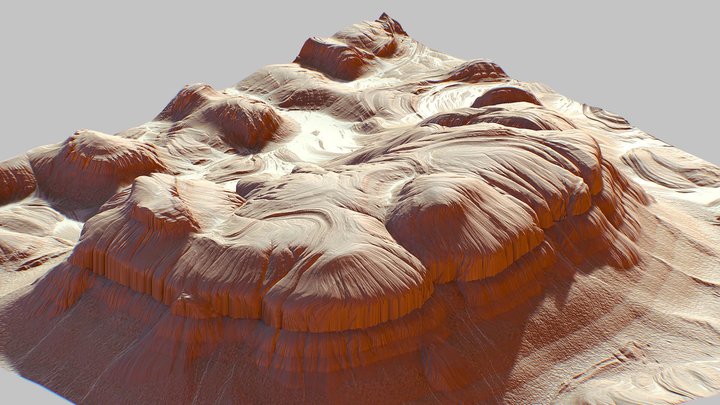 Wind Canyon 3D Model