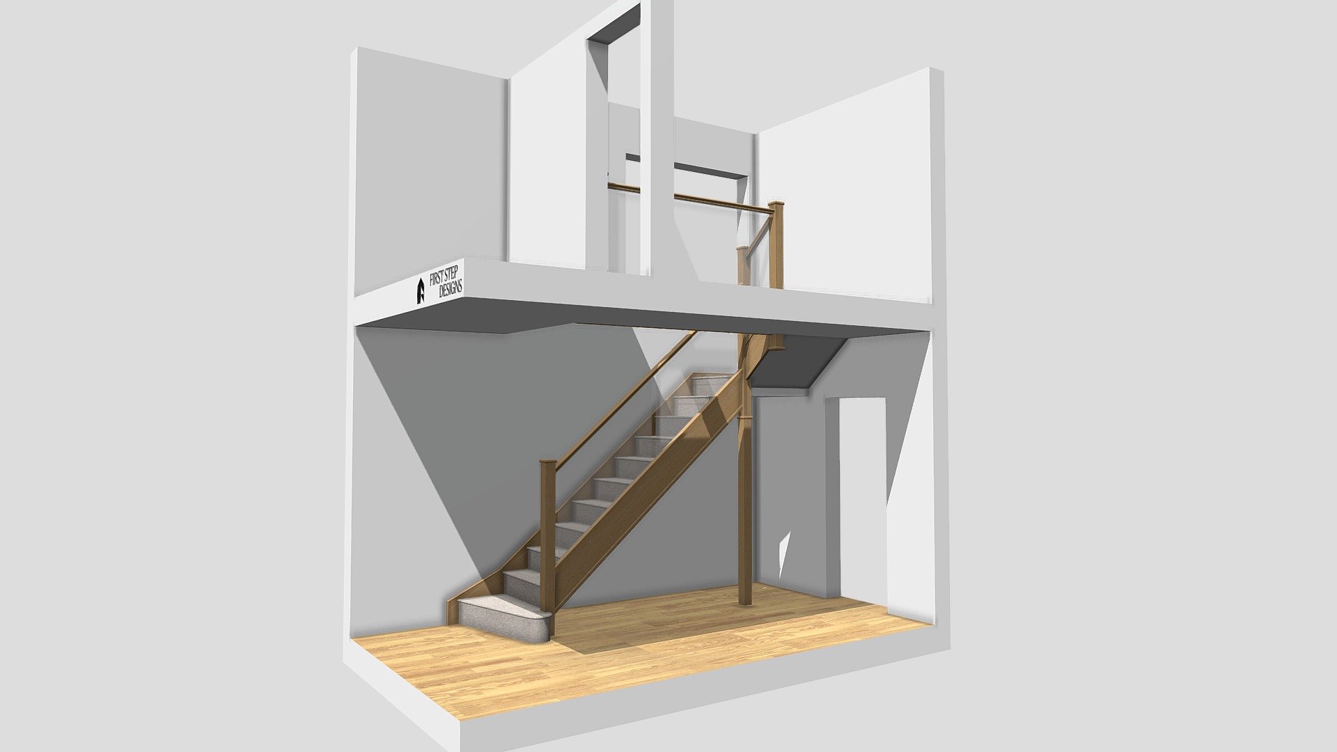 006030 Gee - Staircase Renovation design proposa - Download Free 3D ...