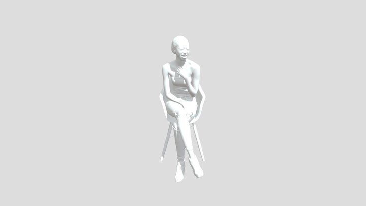Woman_sit 3D Model