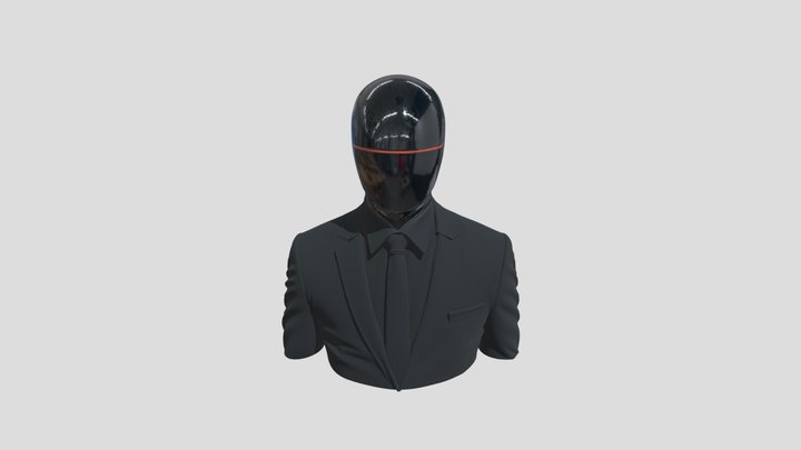 Cyberpunk gentleman 3D Model