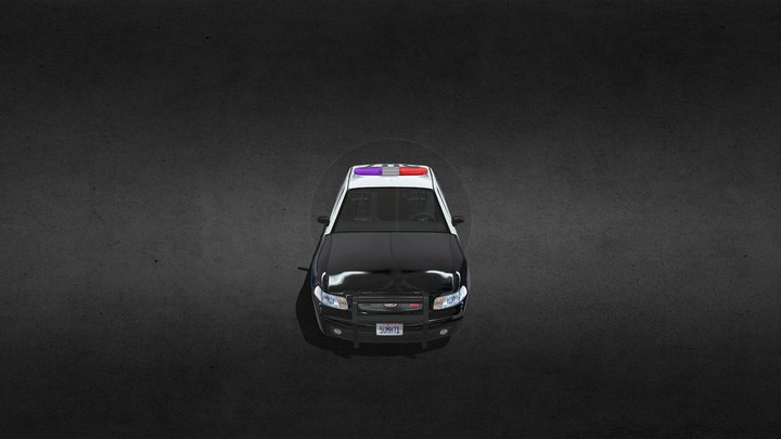 Los Angeles Police Department Car 3D Model