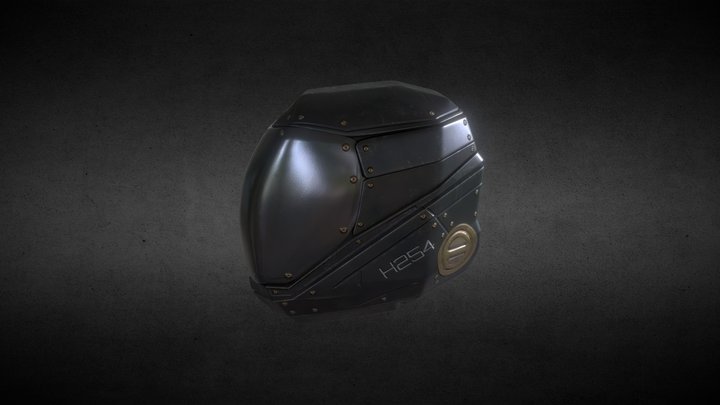 Scifi Helmet 3D Model