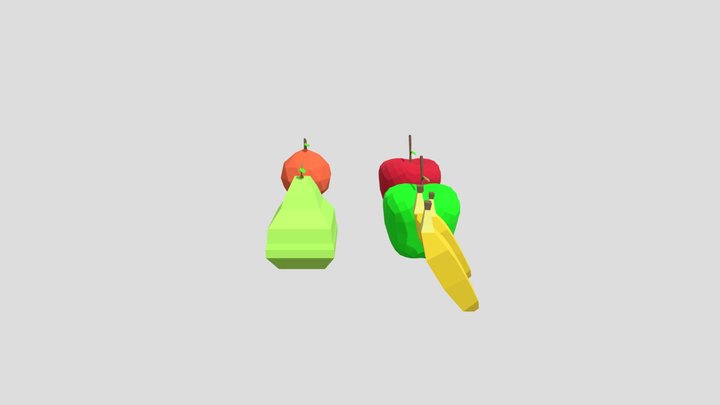 Low Poly Mini Fruit Pack
