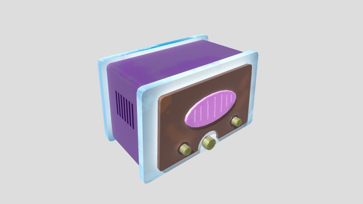 Stylized Radio 3D Model