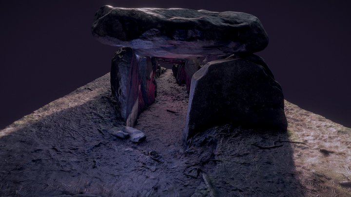 Dolmen de « Mané Kerioned A », Carnac 3D Model