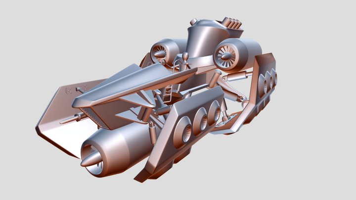 Sky Bike Concept WIP 3D Model