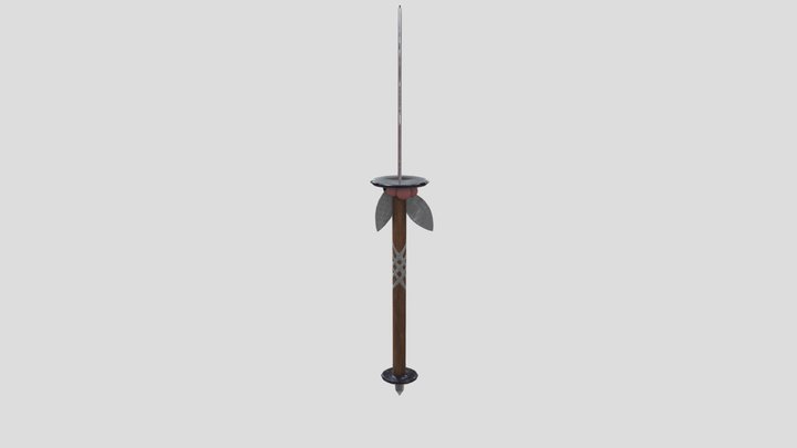 PBR Game Asset 3 - Glaive 3D Model