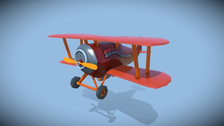 Biplane | Western Wave 3D Model